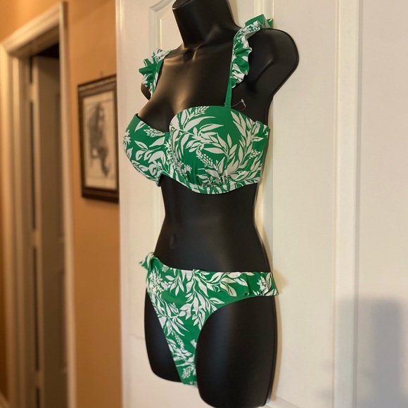 “PROFILE BY GOTTEX” Ruffled Leafy Bikini - Picture 7 of 12
